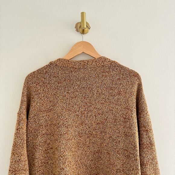 Umgee Knit Open-Front Long Sleeve Pocket Cardigan Sweater Brown S - Picture 8 of 8